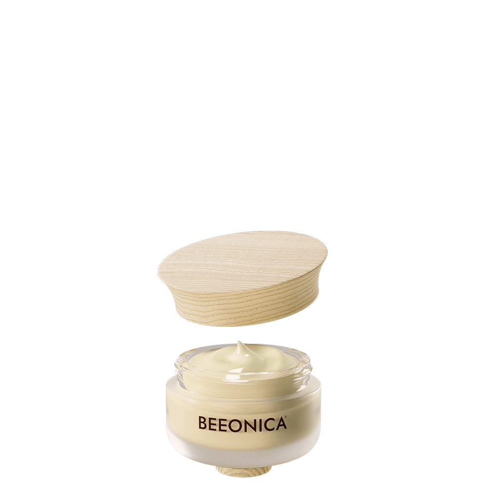 BEEONICA crema viso anti-età con veleno d'api - vasetto aperto