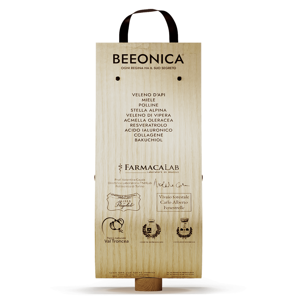 BEEONICA crema viso anti-age con veleno d'api - Vista packaging posteriore
